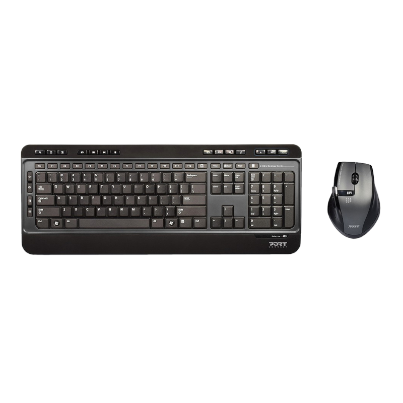Port Wireless Combo Keyboard+Mouse 2YR