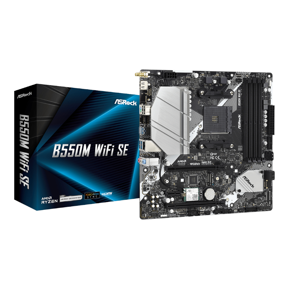 ASROCK B550M SE WIFI AM4 M-ATX 2X DDR4