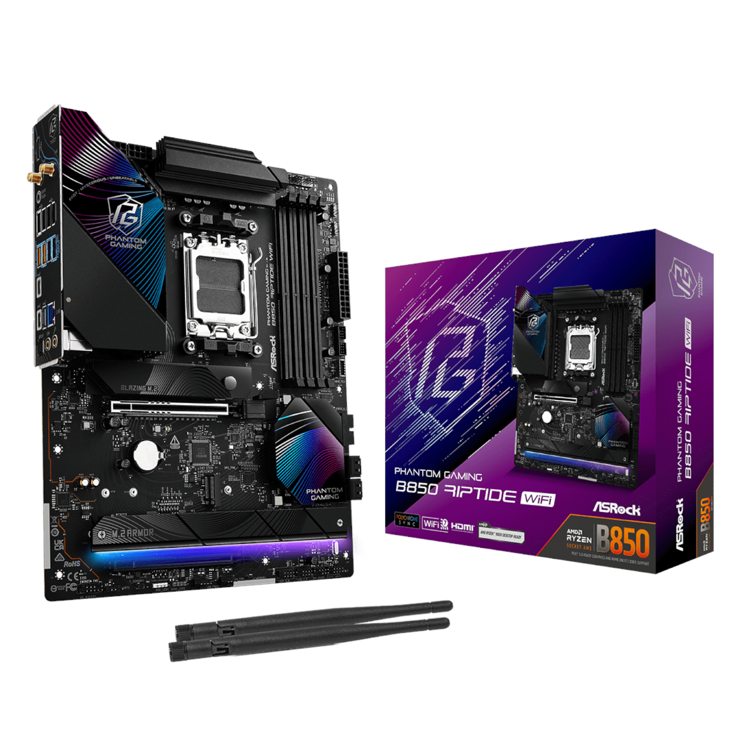 ASRock B850 Riptide WIFI AMD AM5 ATX Gaming Motherboard