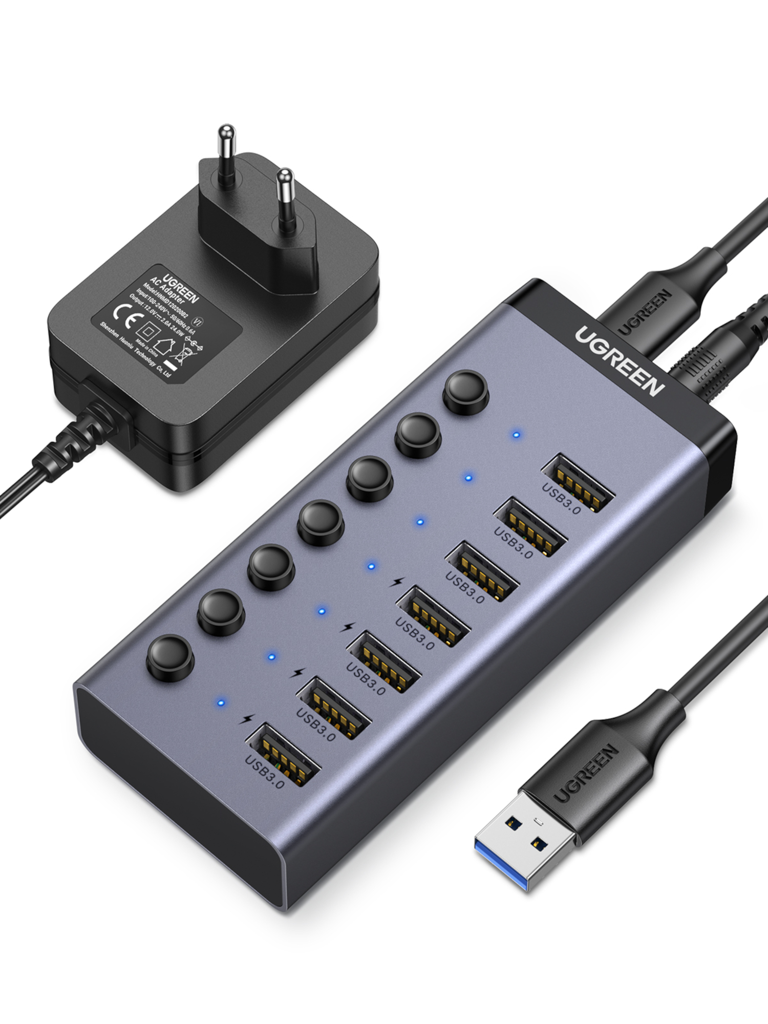 UGREEN Powered USB 3.0 Hub 7 Ports