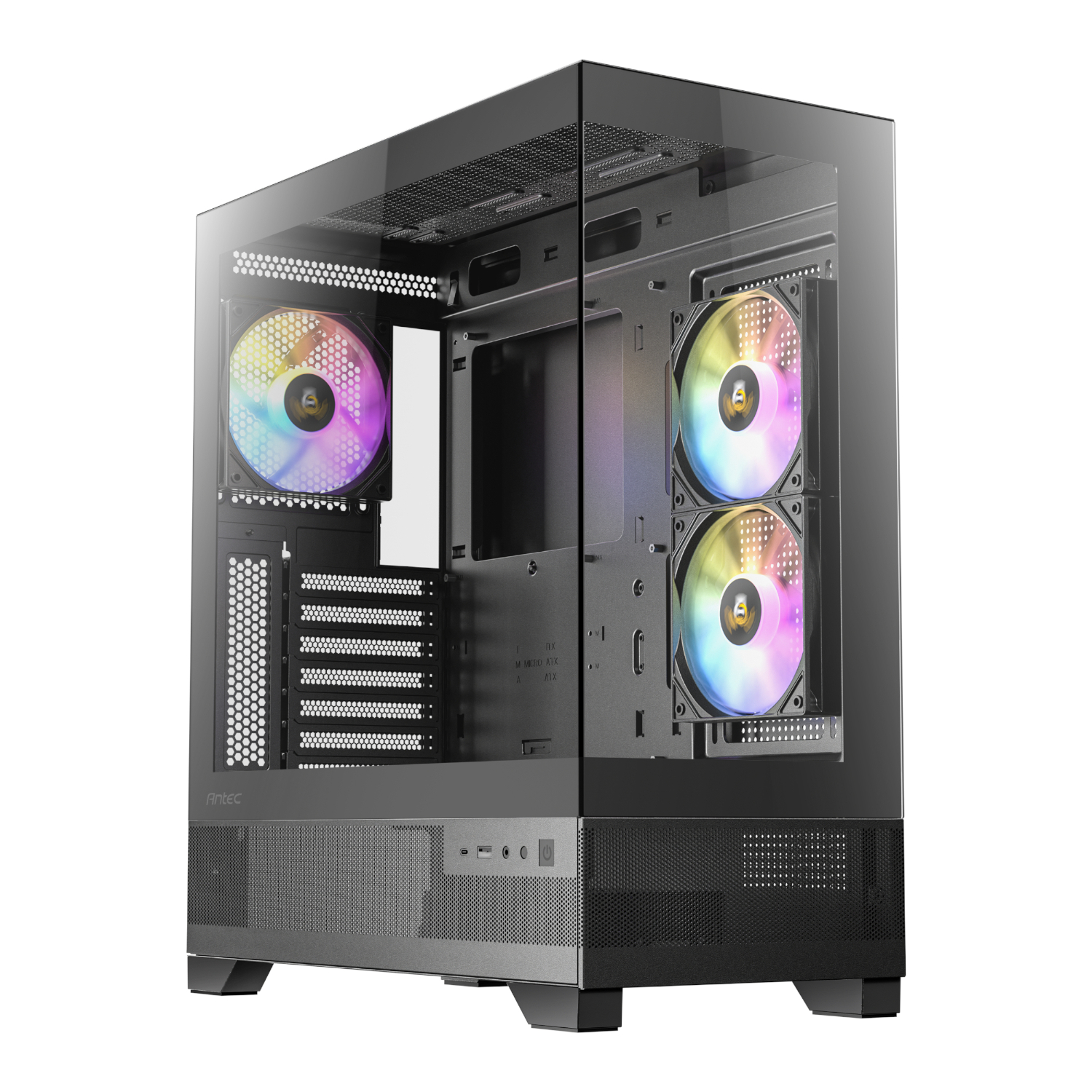 Antec CX700 ARGB ATX | Micro-ATX | ITX ARGB Mid-Tower Gaming Chassis Type-C - Black