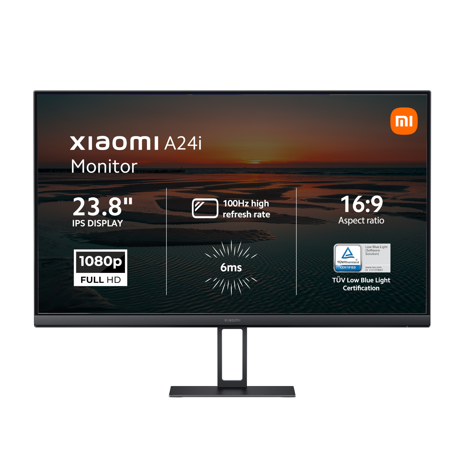 Xiaomi A24i 24" Full HD 1080p IPS Monitor (100Hz, 6ms, 16:9, HDMI/DP, Flicker-Free, & VESA Mount)