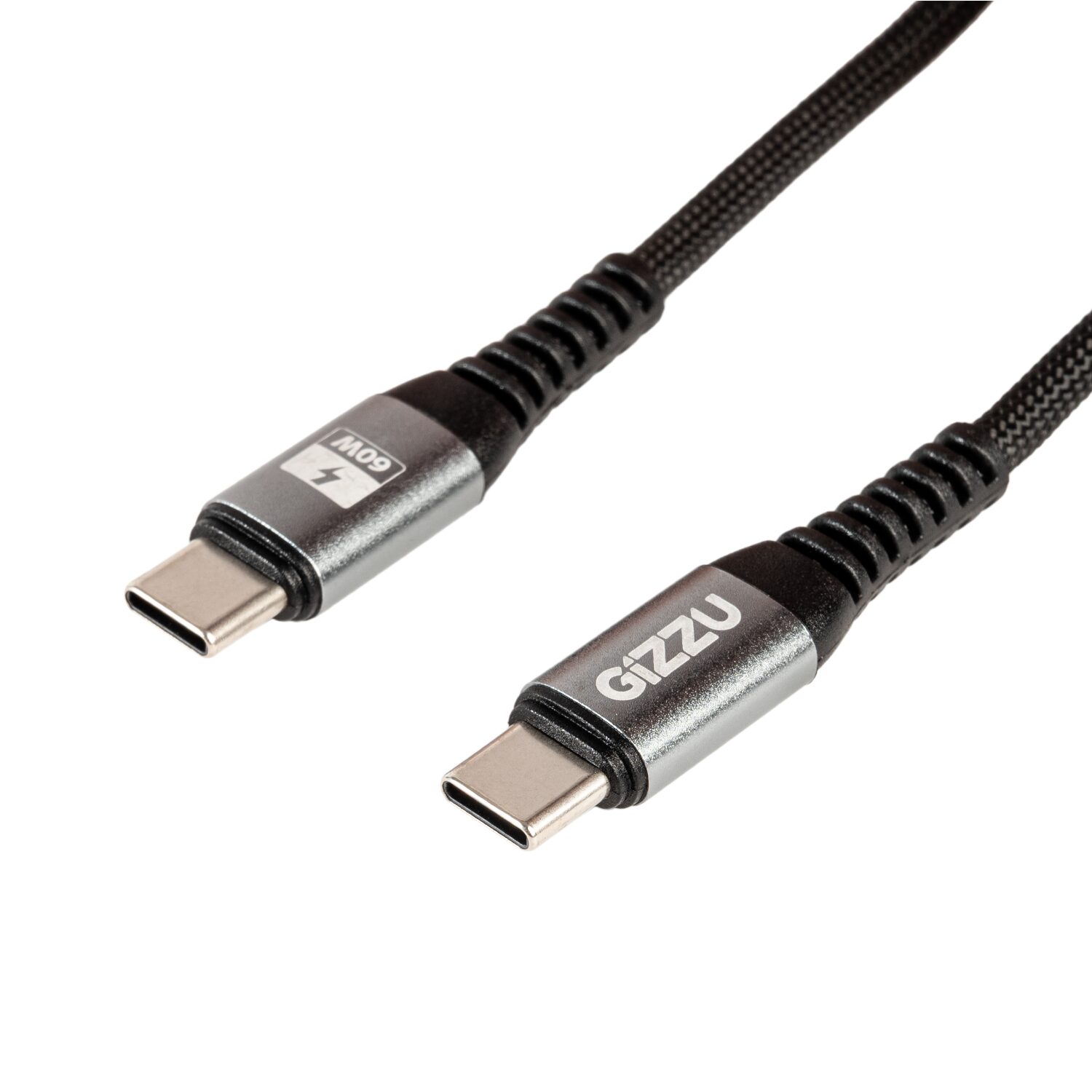 Gizzu Type-C to Type-C 480Mps 60W Cable 2M Poly