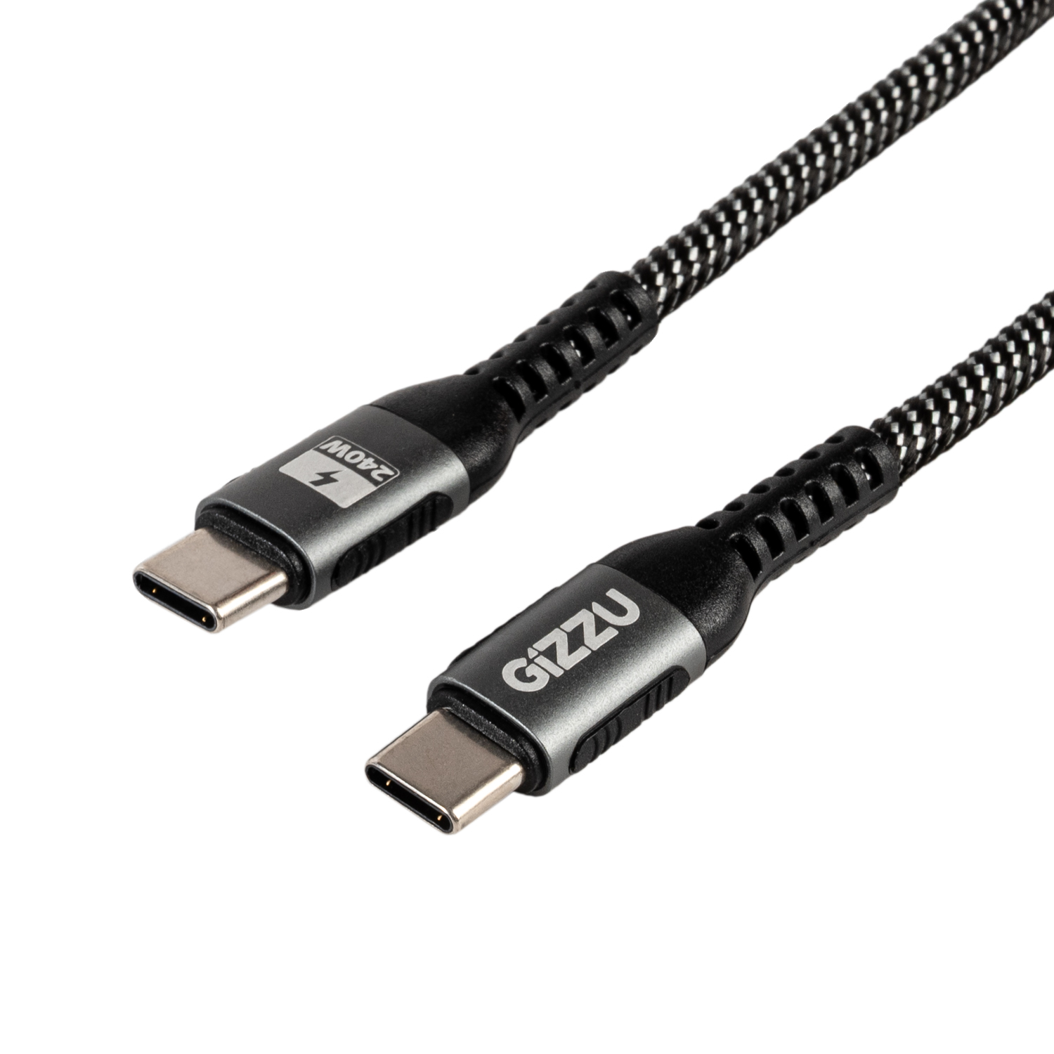 Gizzu Type-C to Type-C 480Mps 240W Cable 1M Poly