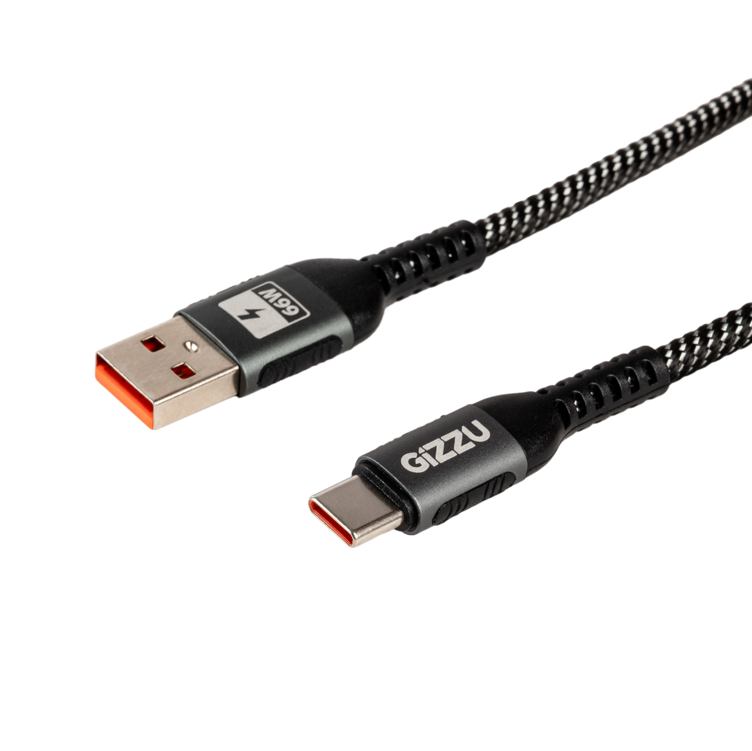 Gizzu USB-A 2.0 to Type-C 480Mps 60W Cable 1M Poly