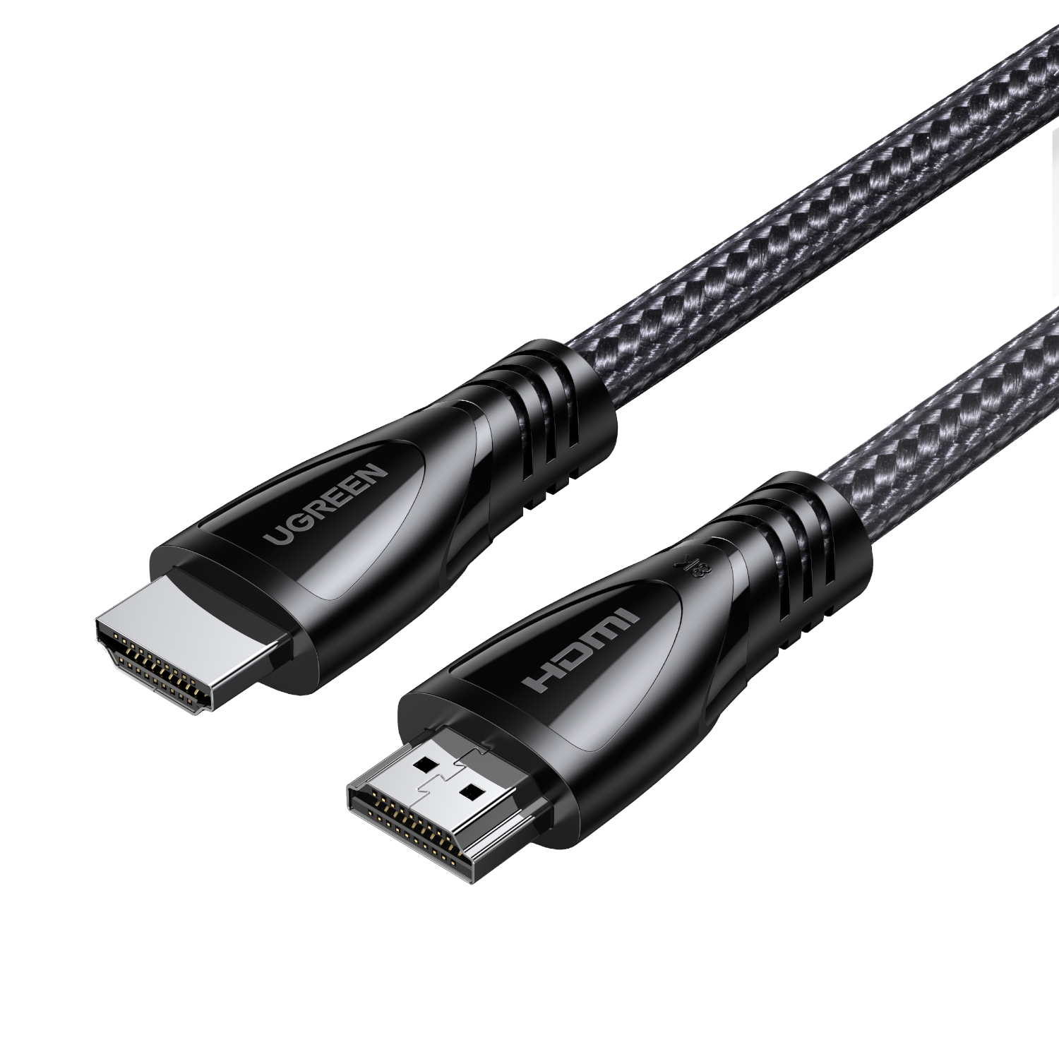 UGREEN HDMI 8K Cable Male to Male Aluminum Alloy Shell Braided Black 3m