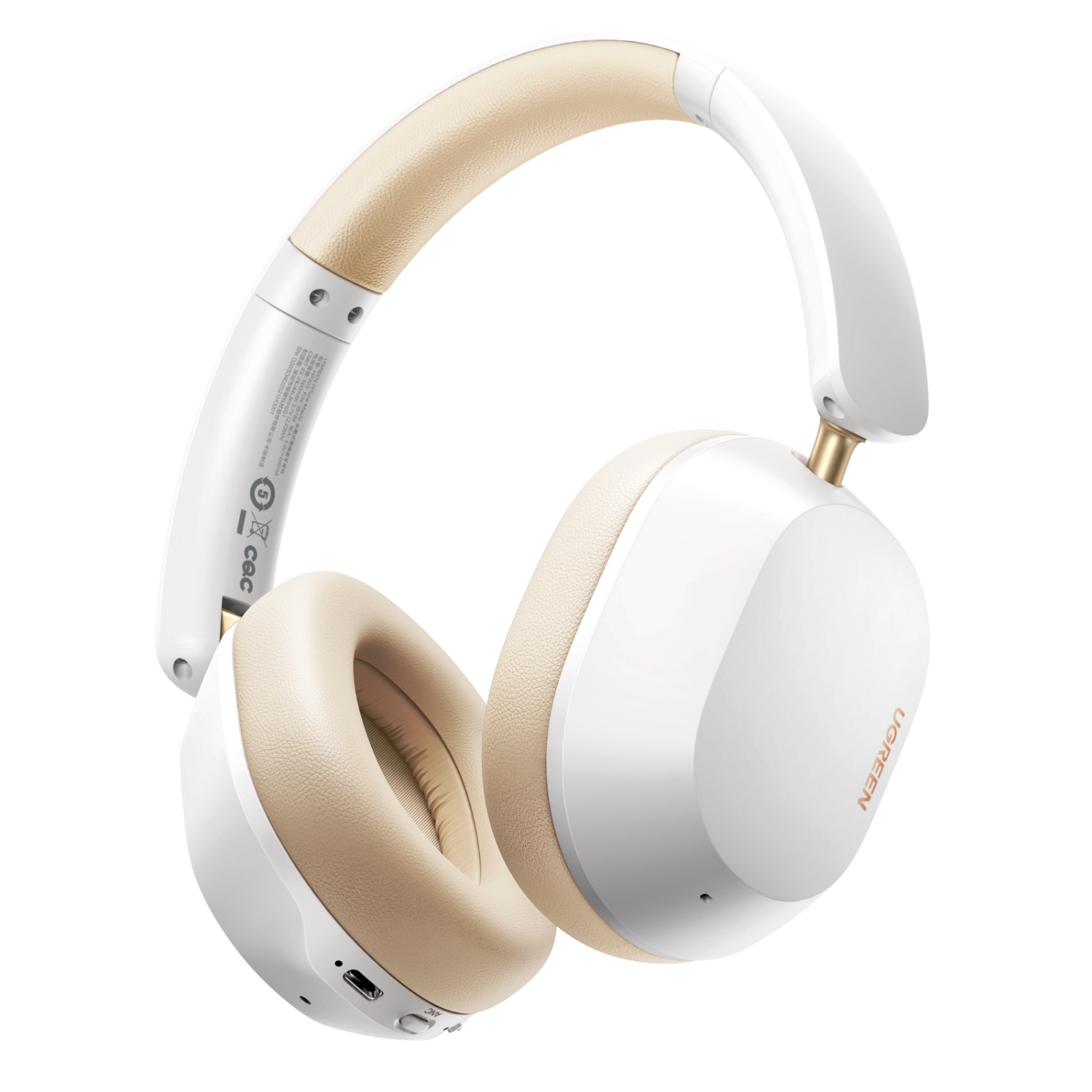 UGREEN HiTune Max5c Hybrid Active Noise-Cancelling Headphones White