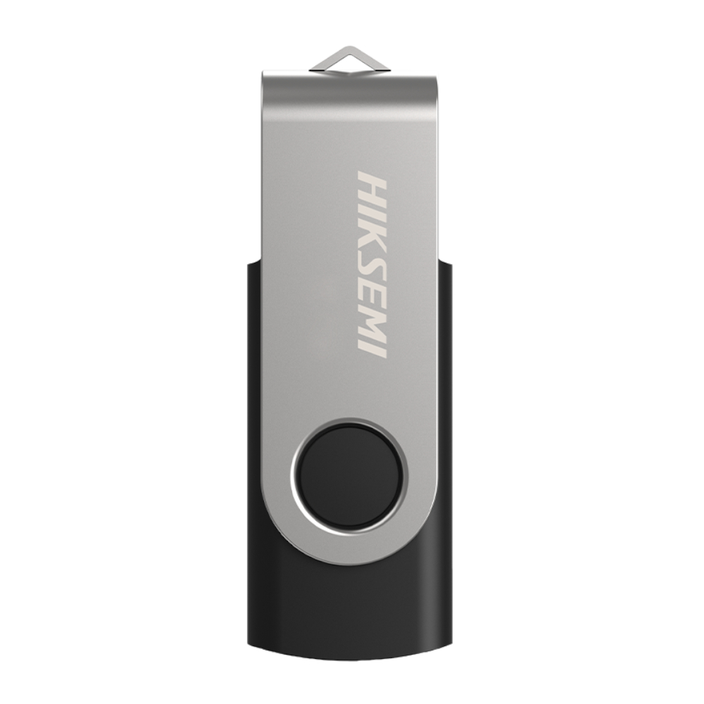Hiksemi Rotary 64GB USB3 Flash Drive - Silver Black