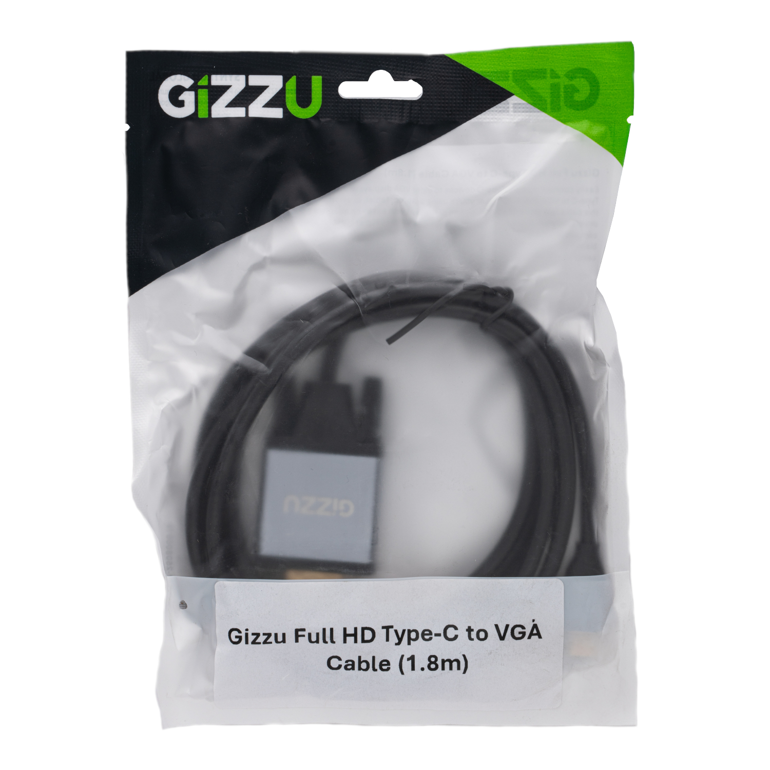 Gizzu Type-C to VGA Cable 1.8m Poly