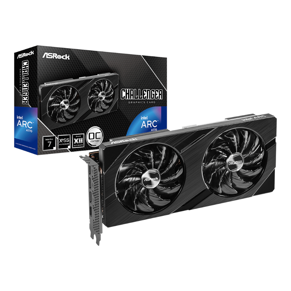 ASRock Intel ARC A770 Challenger SE 16GB OC Graphics Card