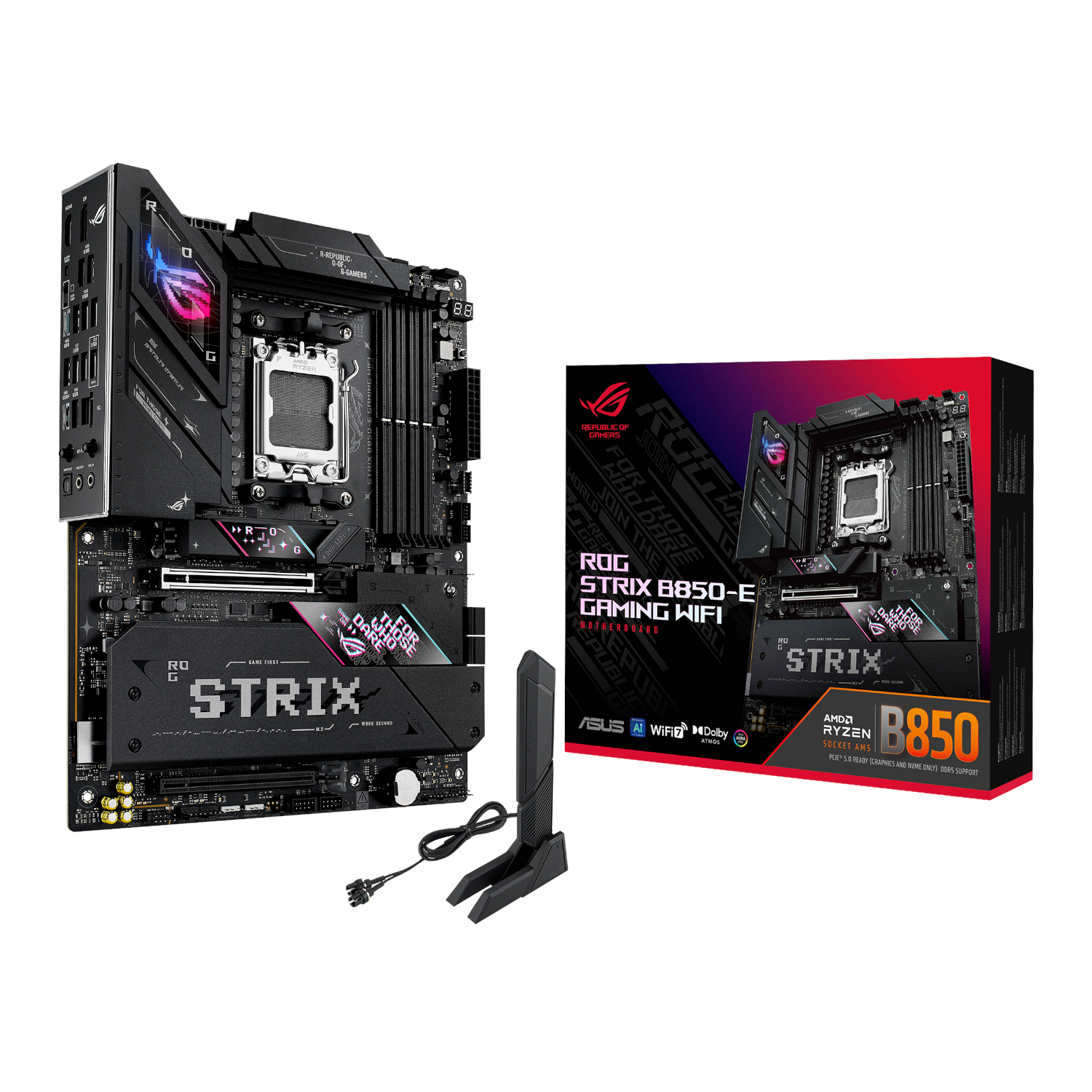 ASUS ROG STRIX B850-E Gaming WiFi AM5 ATX Gaming Motherboard