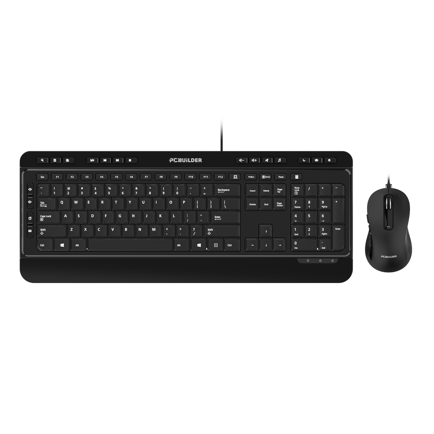 PCBuilder ALPHA Wired Mouse and Keyboard Combo