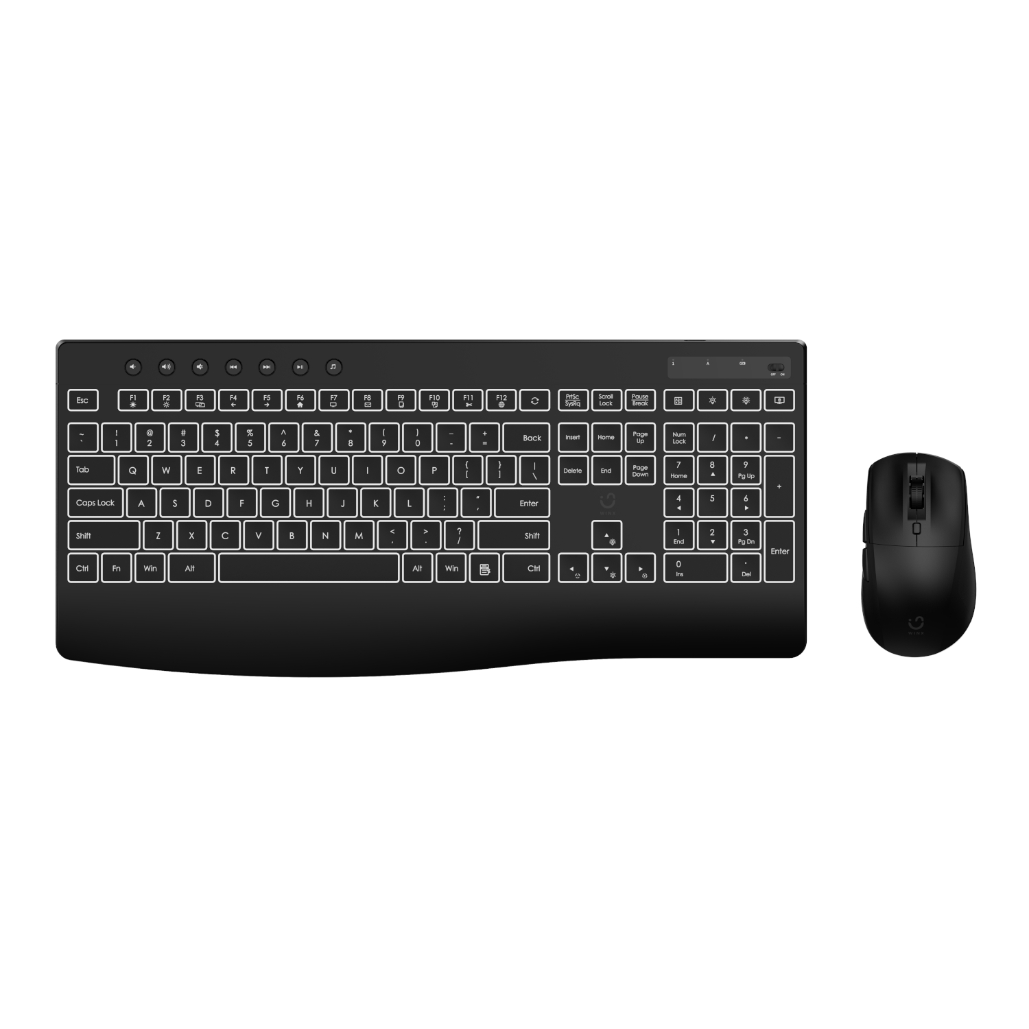 WINX DO Lit Wireless Keyboard and Mouse Combo