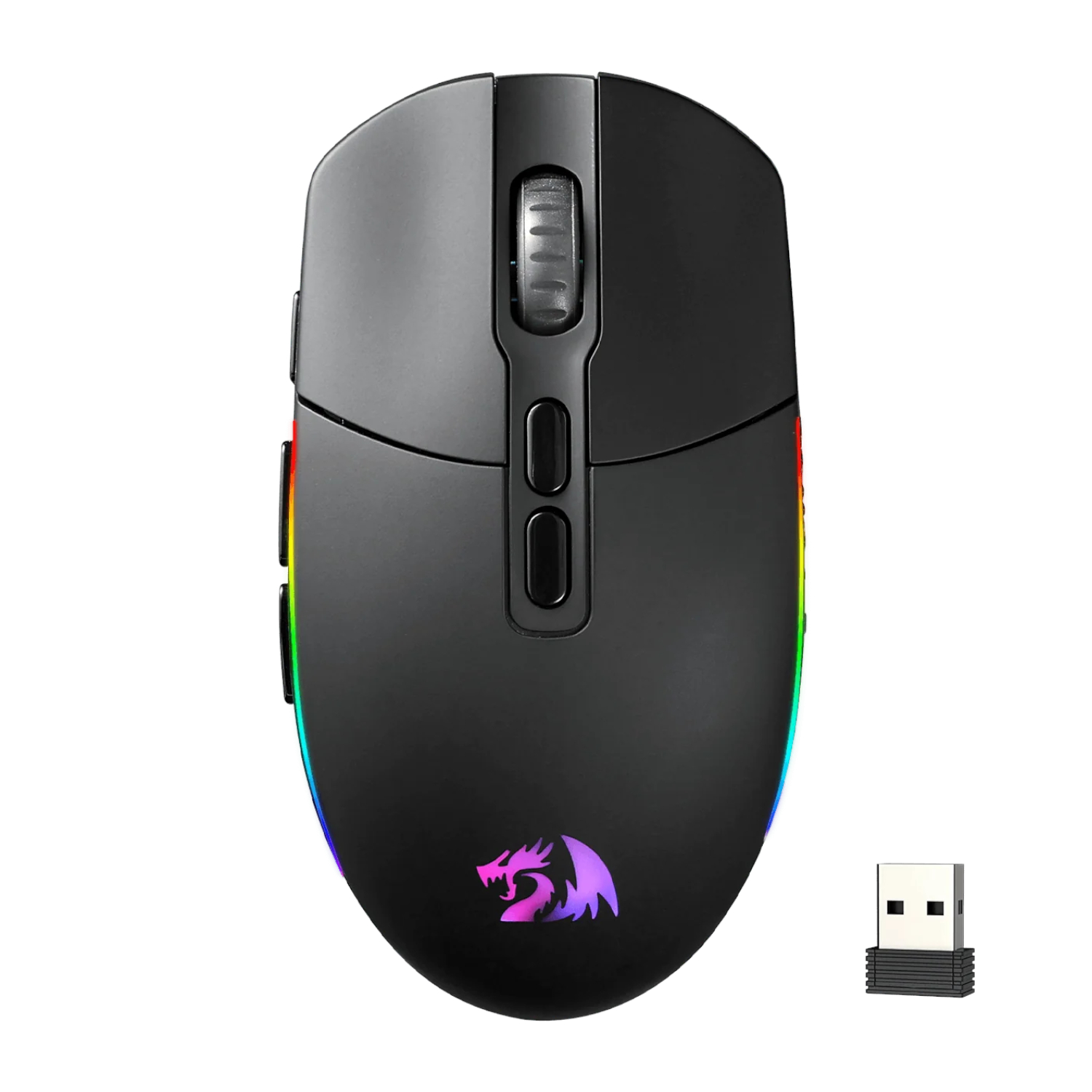 REDRAGON INVADER PRO 10000DPI Wireless Gaming Mouse - Black