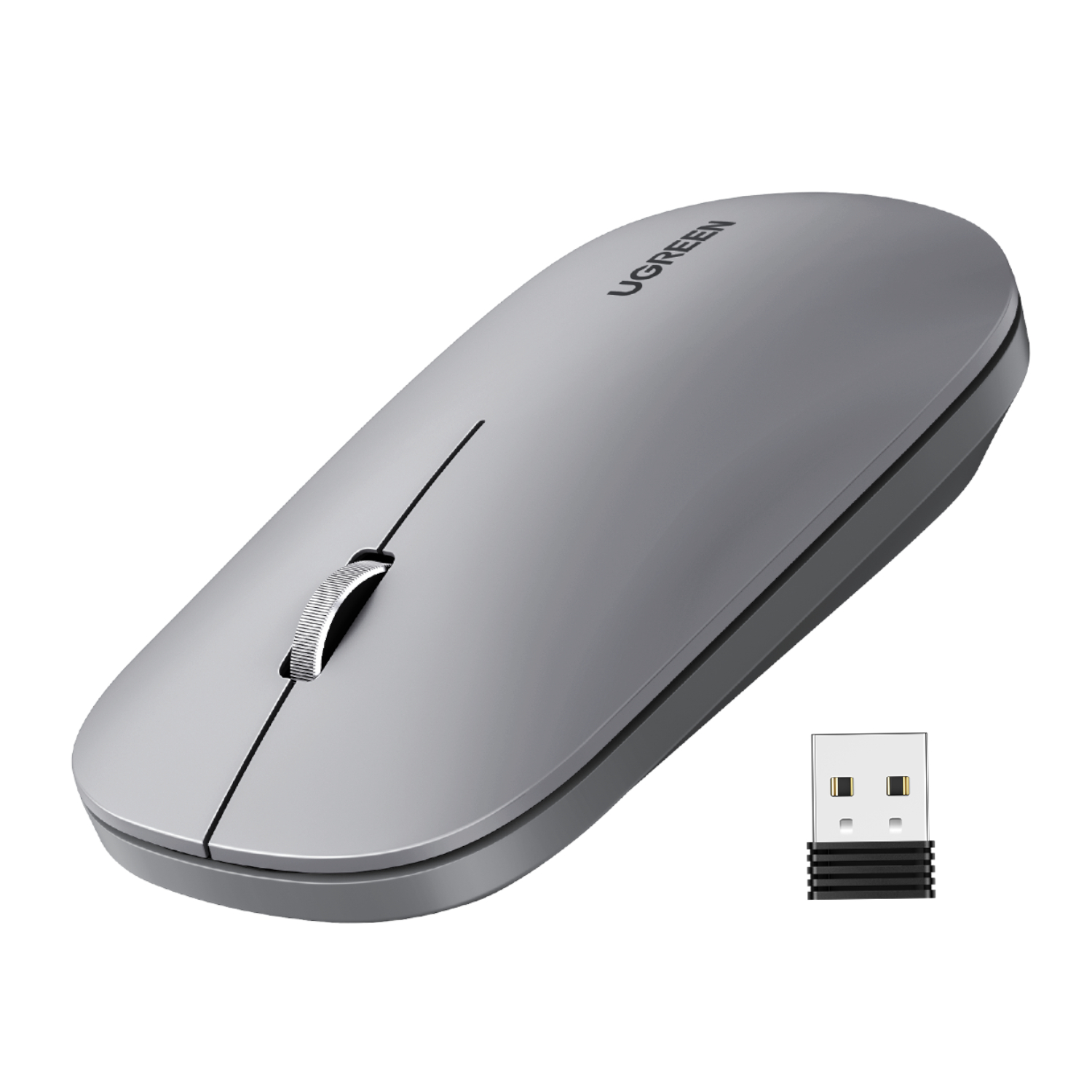 UGREEN Portable 2.4GHz Wireless Mouse - Grey