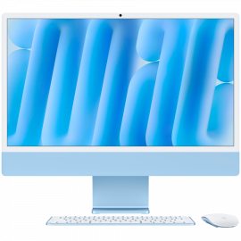 24-INCH IMAC WITH RETINA 4.5K DISPLAY: APPLE M4 CHIP WITH 10‑CORE CPU AND 10‑CORE GPU  24GB  512GB SSD - BLUE