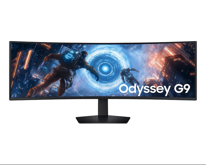 Samsung 49 inches  Dual QHD (5120 x 1440)  144Hz  1ms (GtG)  VESA DisplayHDR 600  VA Panel  32:9  HDMI 2.1  DisplayPort 1.4  USB-C Upstream and Downstream Ports  AMD FreeSync Premium Pro  Ergonomic Stand  Picture-by-Picture  Picture-in-Picture  Auto Sourc