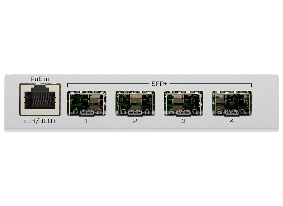 MikroTik Cloud Router Switch 4 Port SFP+ with PoE Input | CRS305-1G-4S+IN