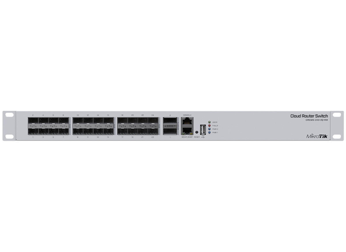 MikroTik Cloud Router Switch 24 Port SFP+ 2QSFP+ | CRS326-24S+2Q+RM