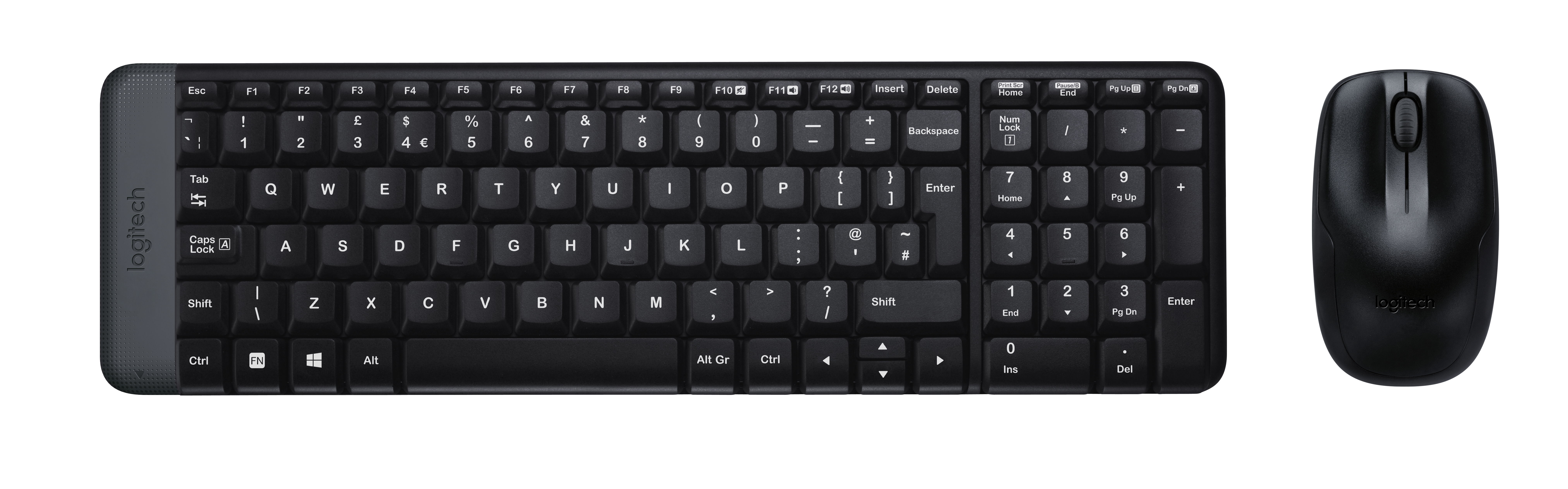 Logitech MK220 - Wireless Keyboard and Mouse combo - Black - USB