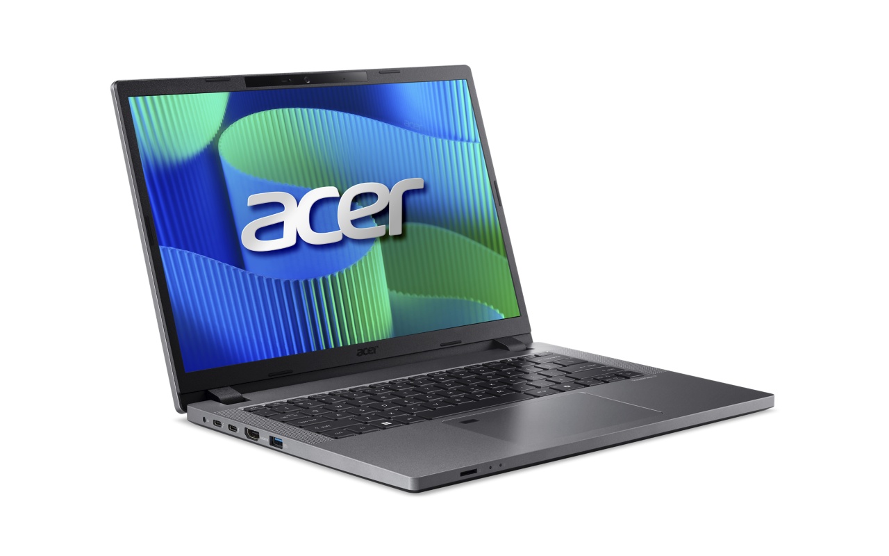Acer TravelMate TMP214-55T-G2-TCO-59WX 14" WUXGA IPS SlimBezel Touch Intel Core 5 Processor 120U LTE 16 GB DDR5 512GB PCIe NVMe SSD Micro SD card reader WIFI6E+BT FPR FHD IR camera 53Wh Li-ion battery 65W TypeC Smart Card Reader Windows 11 Pro 3 Years On 
