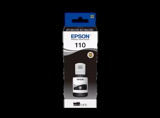 Epson 110 Ink Bottles Black XL120ml EcoTank M3170 / M3140 / M2170 / M1180 / M1170 / M1140 / M1120 / M1100 / M3180 6000 pages