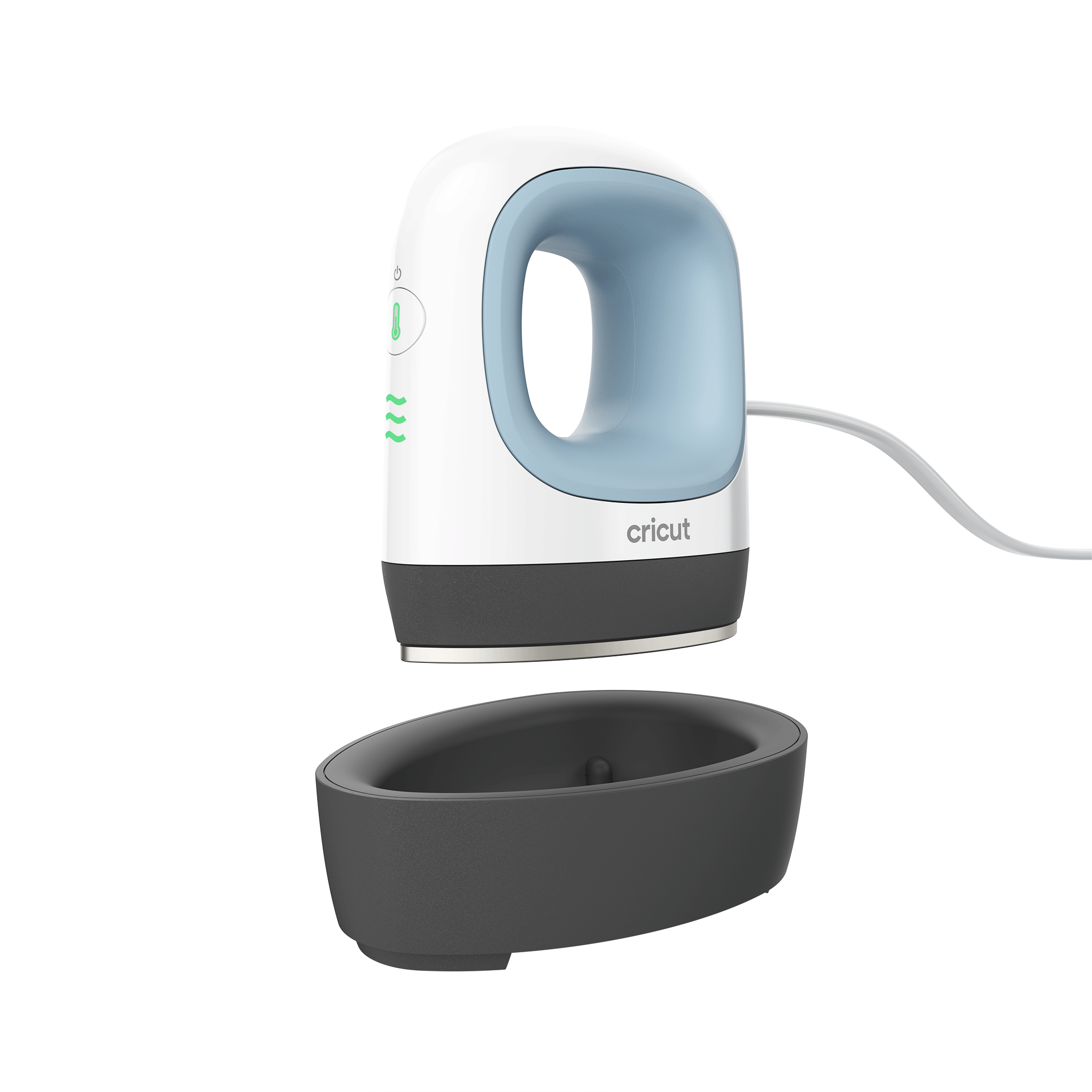 Cricut EasyPress Mini (Zen Blue)/ Compact size ideal for unusually small or unique heat transfer projects/ Customize unusual projects like shoes and stuffed animals/ Ceramic-coated heat plate for dry  even  edge-to-edge heat/ 3 heat settings for every pro