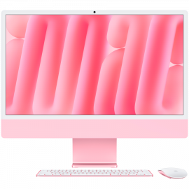 24-INCH IMAC WITH RETINA 4.5K DISPLAY: APPLE M4 CHIP WITH 10‑CORE CPU AND 10‑CORE GPU  16GB  256GB SSD - PINK
