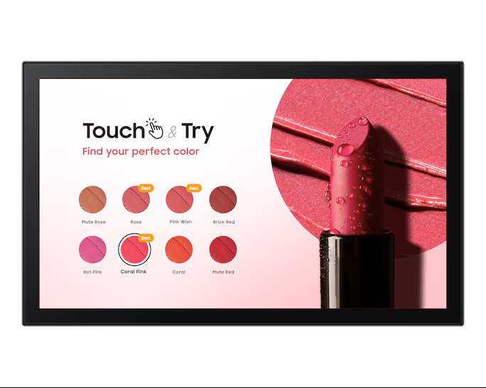 SAMSUNG 13" TOUCH DISPLAY - FULL HD  16/7 USAGE  300NIT BRIGHTNESS  SOC MEDIA PLAYER: SSSP 6