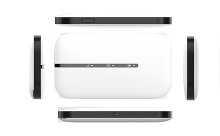 LTE Mobile WiFi device CAT4. E5576-325/ No external Antenna Port/1500mAh/ up to 10 wifi users/NO LED screen display/ white. ZOWEE Technologies Manufactured (Not Huawei Branded)