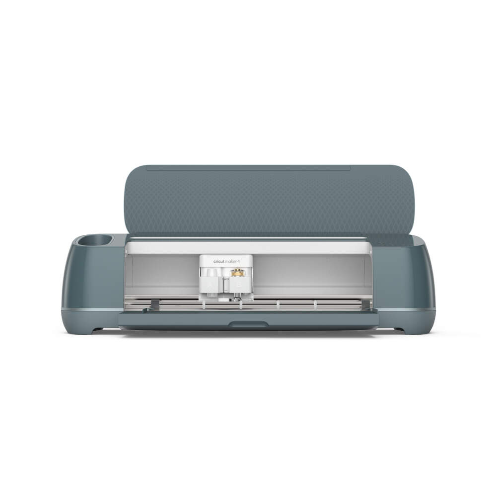 Cricut Maker 4/ Engineered for speed & accuracy/ Expanded project possibilities​ - Makes projects up to 30.4cm x 60.9cm on a machine mat & up to 3.6m long with Smart Materials/ Built-in sensor​ - Recognises & precision-cuts around inkjet-printed images to