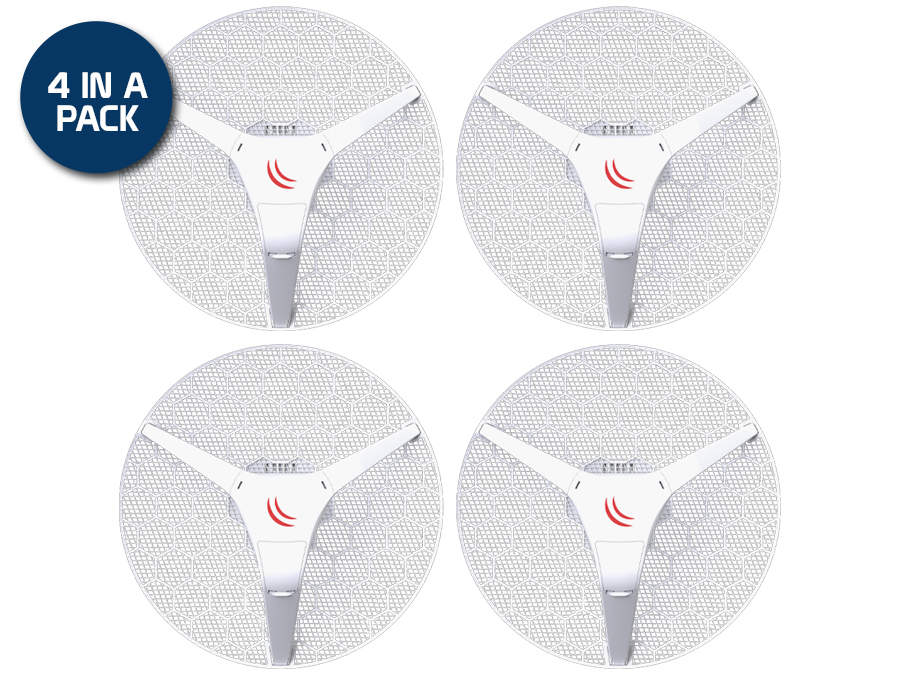 MikroTik LHG XL HP5 27dBi PtP CPE 4 Pack | RBLHG-5HPnD-XL4pack