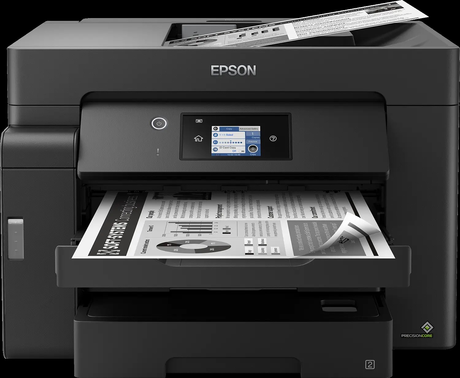 Epson 34ppm Mono A3 Print Scan Copy Fax USB/USBHost Wi-Fi/Wi-FiDirect Ethernet AutoDuplexPrint&Scan ADF incl 1 ink
