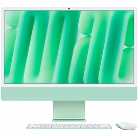 24-INCH IMAC WITH RETINA 4.5K DISPLAY: APPLE M4 CHIP WITH 10‑CORE CPU AND 10‑CORE GPU  16GB  512GB SSD - GREEN