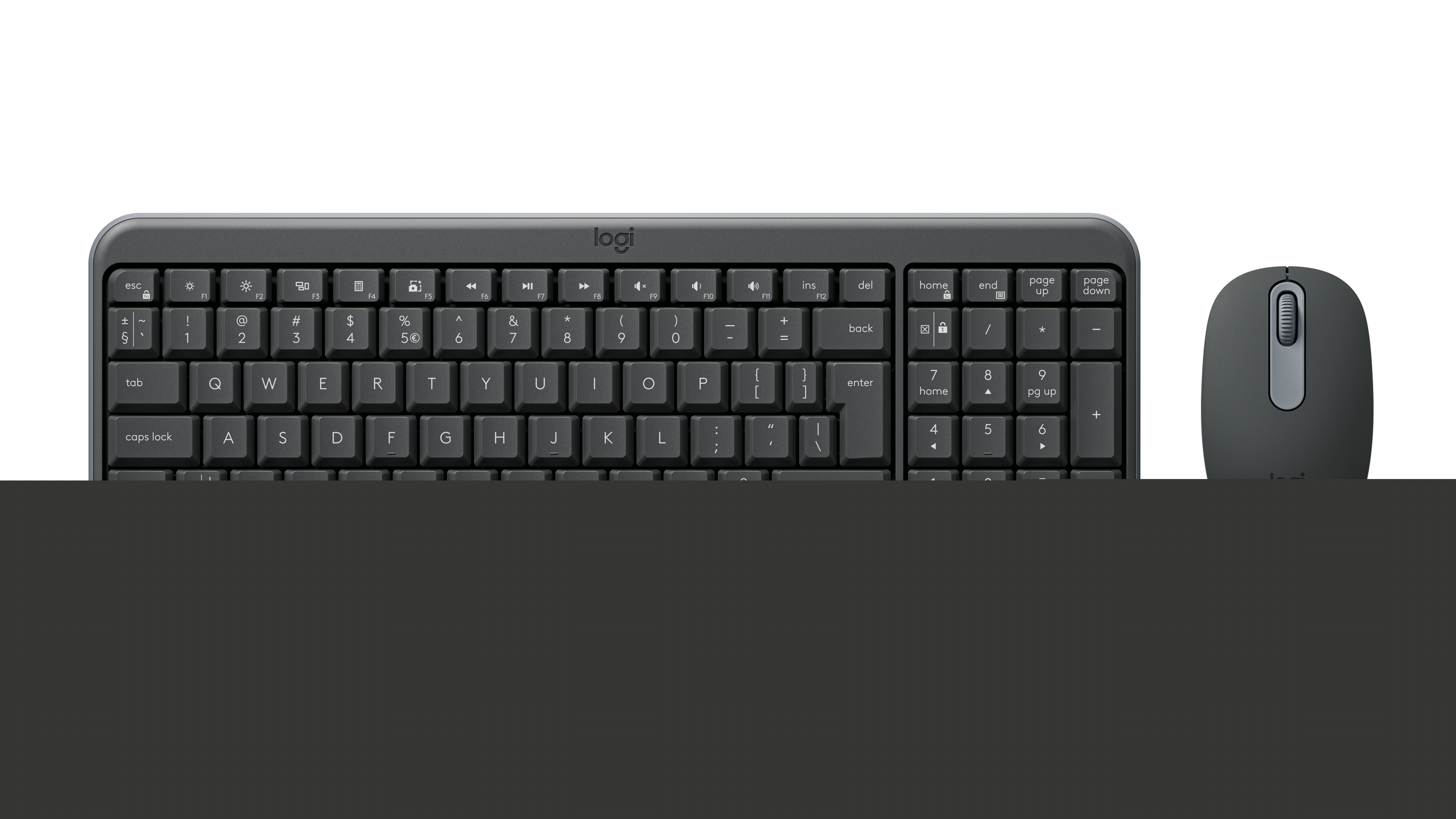 Logitech MK250 - Bluetooth Keyboard and Mouse combo - Graphite