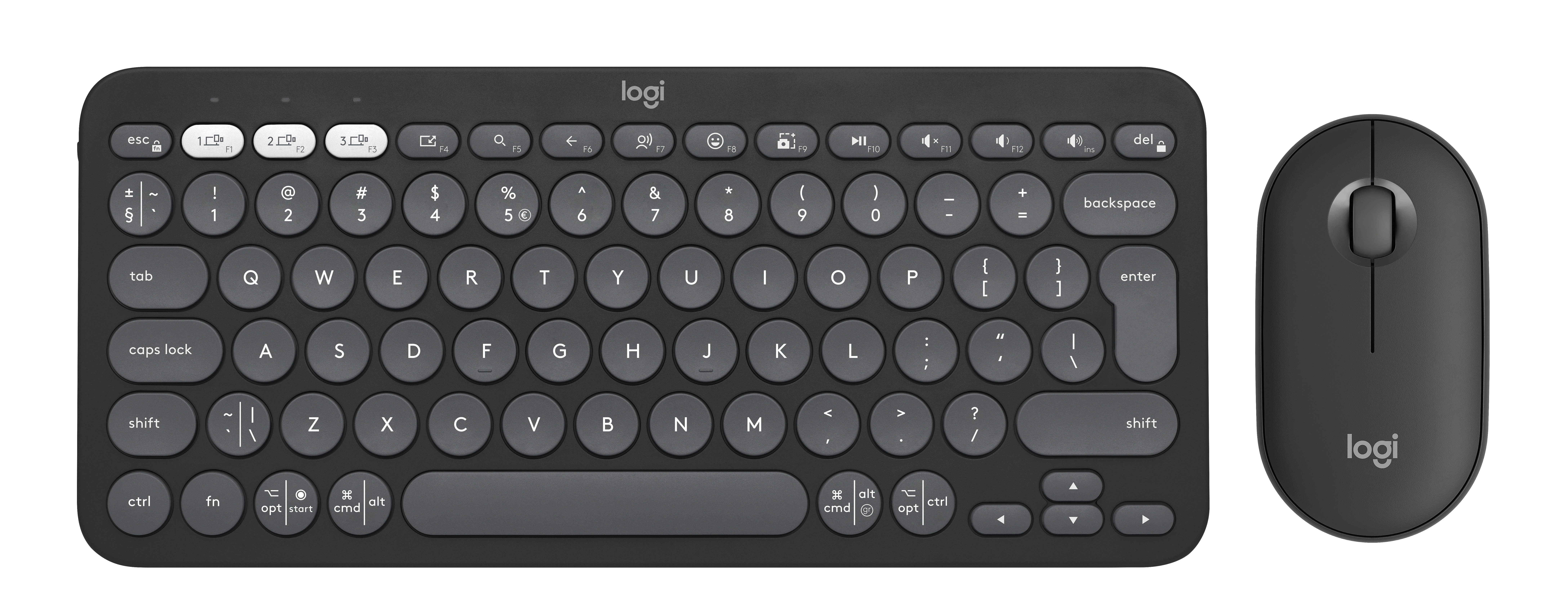Logitech Pebble 2 Combo – Tonal Graphite