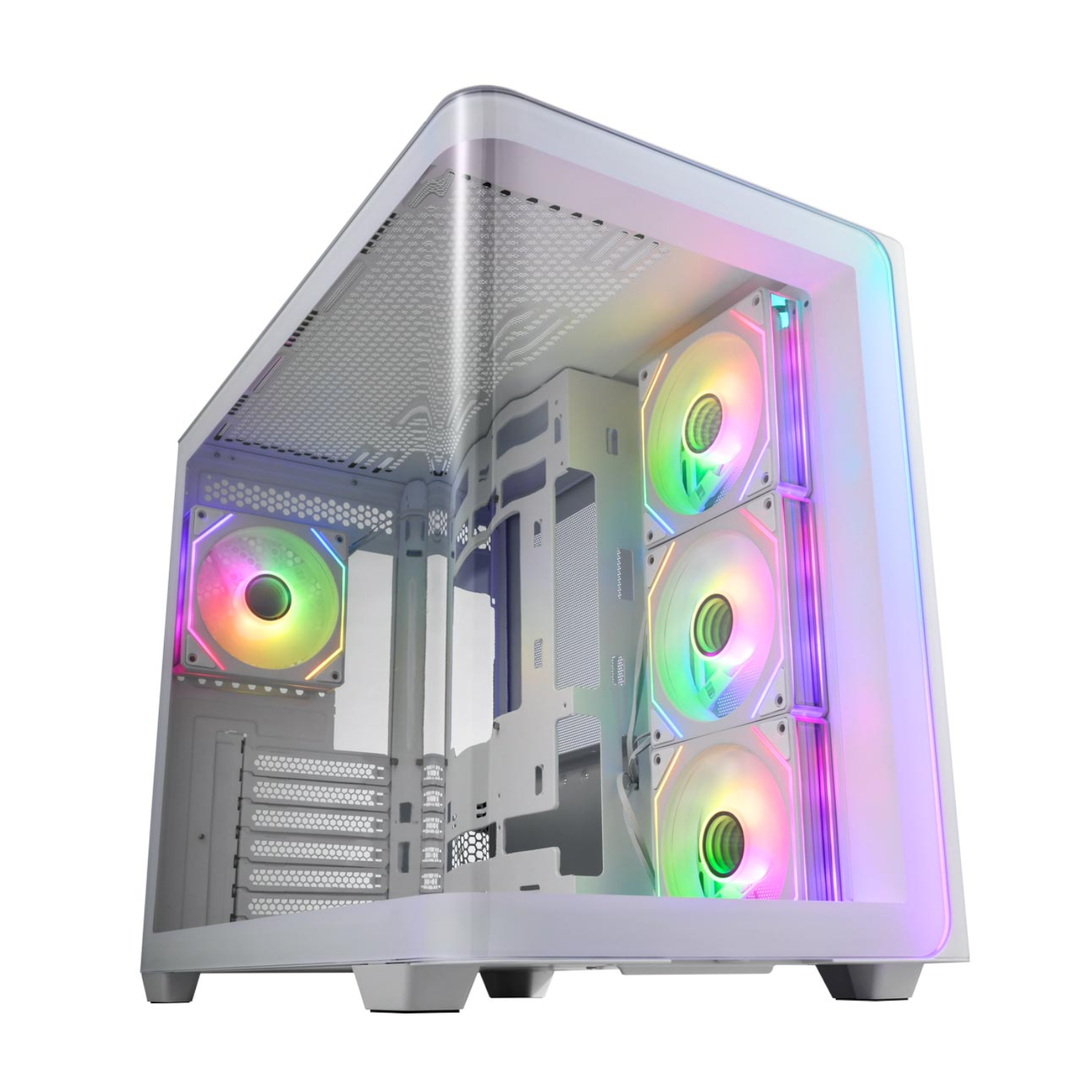 FSP M580 ATX Mid Tower Gaming Chassis - White