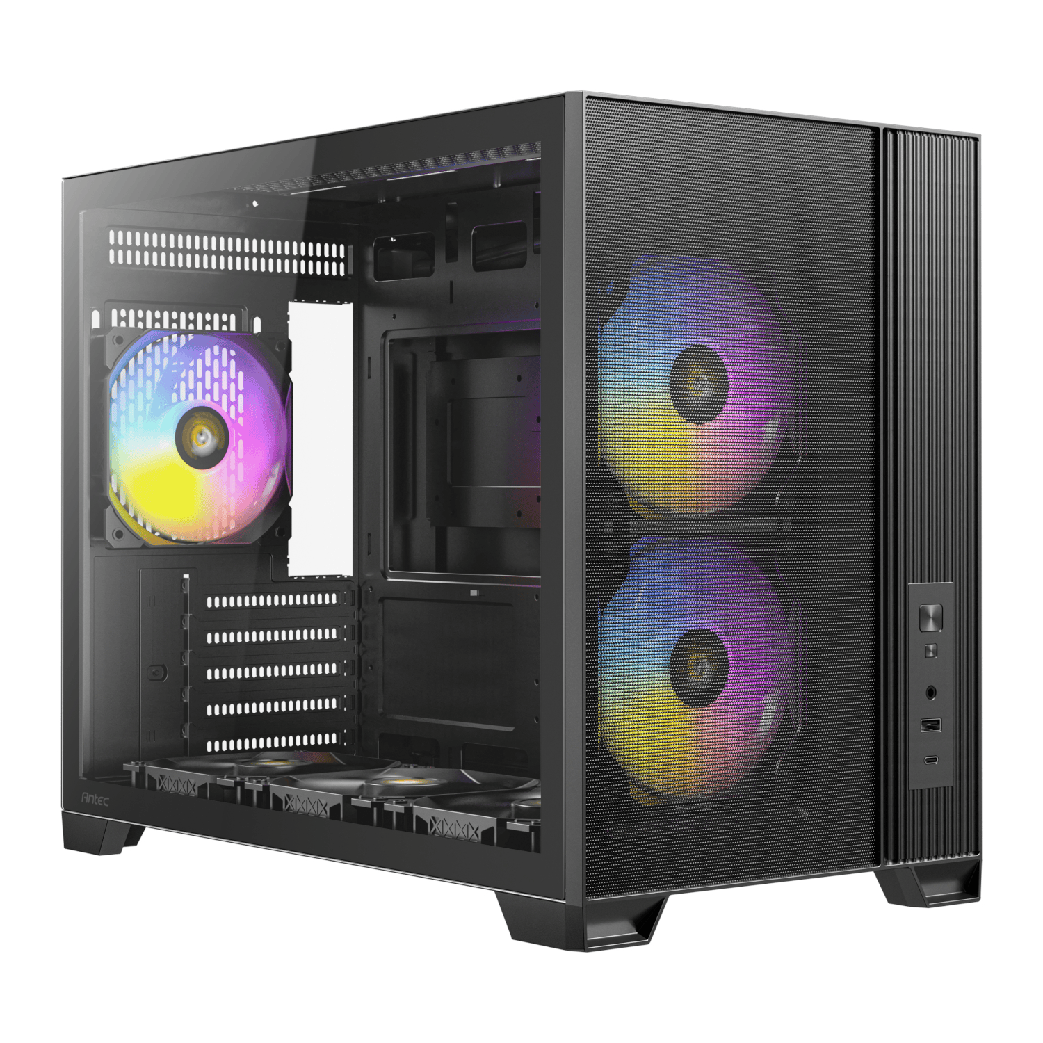 Antec FLUX M Micro-ATX Mini-Tower Gaming Chassis - Black
