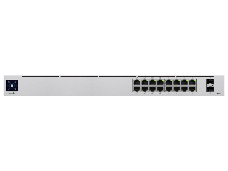 Ubiquiti UniFi Switch 16 Port Gigabit 8PoE 42W 2SFP | USW-16-POE