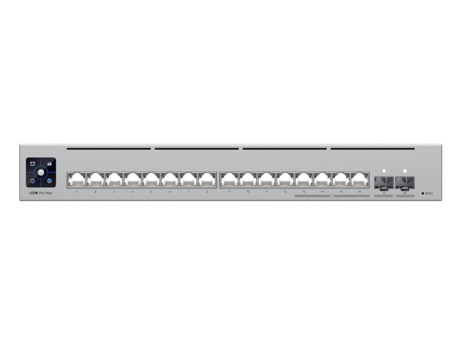 Ubiquiti UniFi Pro Max Switch 16 with 12 Gigabit 4x 2.5Gbps 2SFP+ | USW-Pro-Max-16