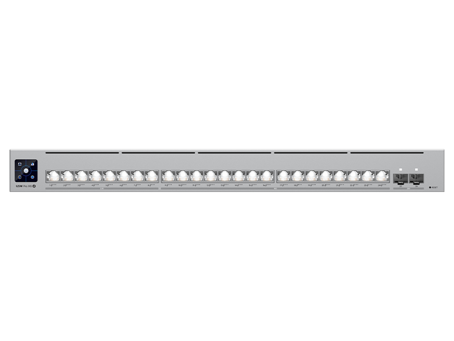 Ubiquiti UniFi Pro XG Switch 16 x 10Gbps 8 x 2.5Gbps PoE+++ 2SFP28 720W | USW-Pro-XG-24-PoE