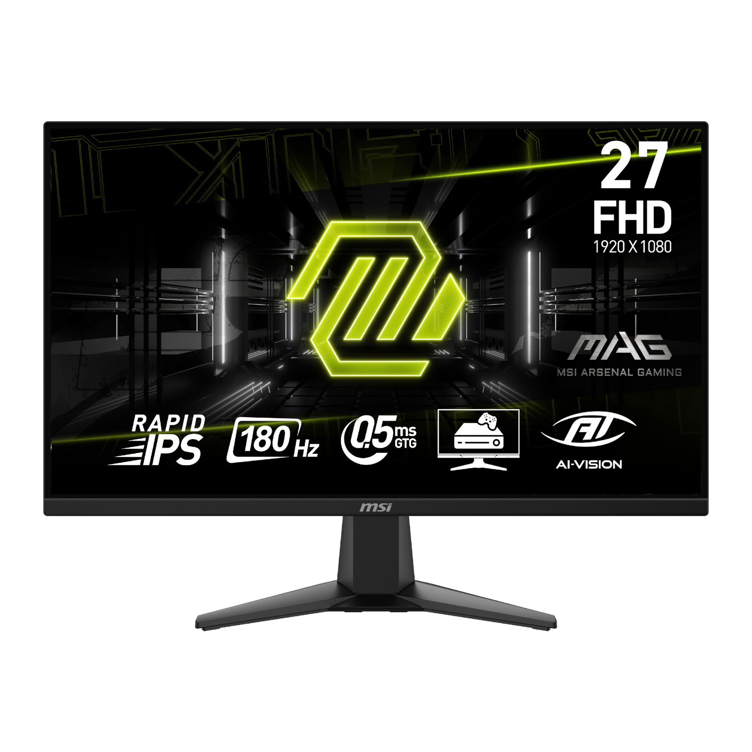 MSI MAG 275F 27" Gaming Monitor 1920 x 1080 (FHD) Rapid IPS 180Hz 0.5ms