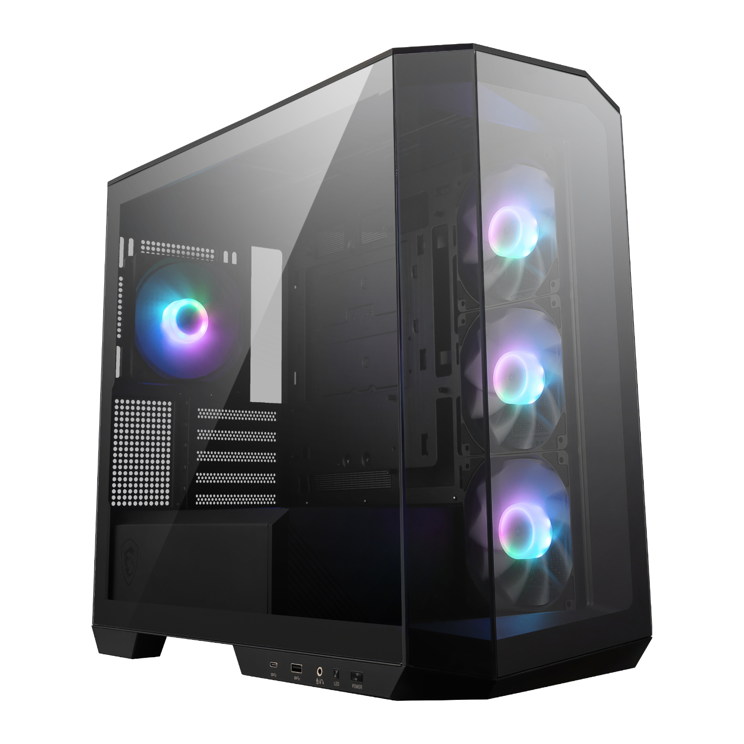 MSI MAG PANO M100R PZ mATX Gaming Chassis - Black