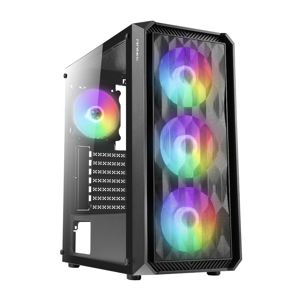 Antec NX292 ATX | Micro-ATX | ITX RGB Mid-Tower Gaming Chassis - Black
