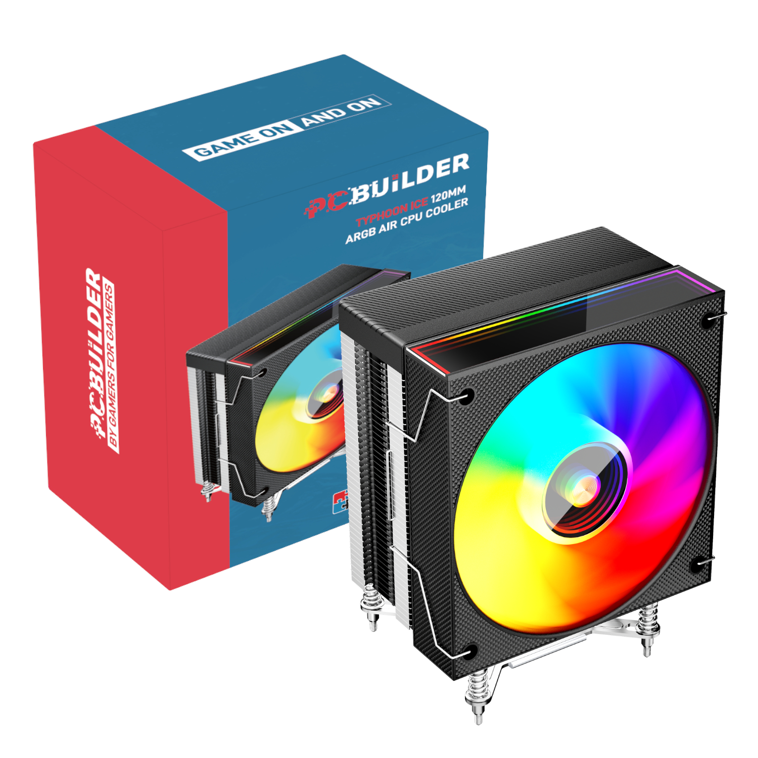 PCBuilder Typhoon Ice 120MM ARGB AIR CPU Cooler
