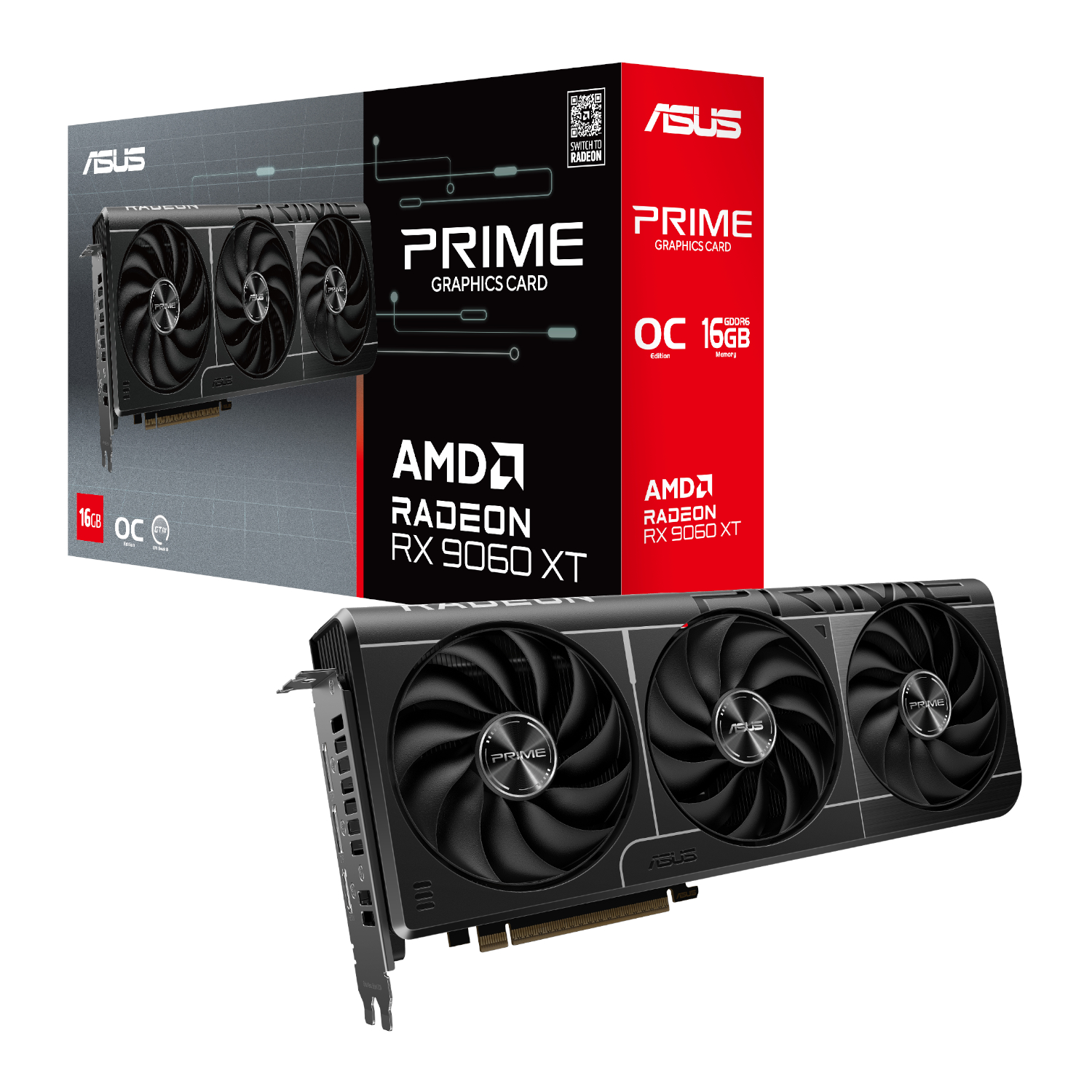 ASUS Radeon RX9060XT PRIME 16GB OC Graphics Card