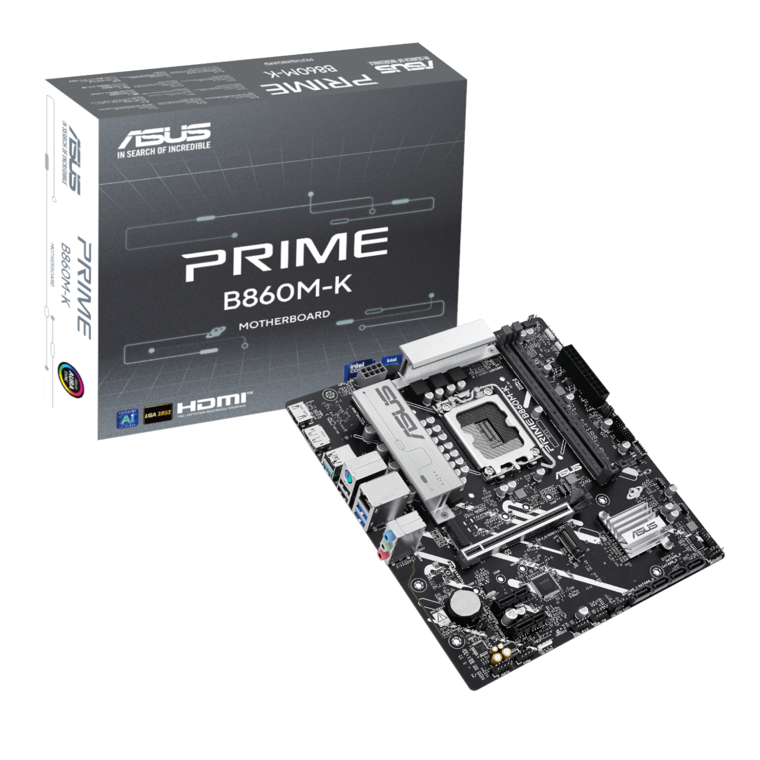 ASUS PRIME B860M-K LGA 1851 M-ATX Gaming Motherboard