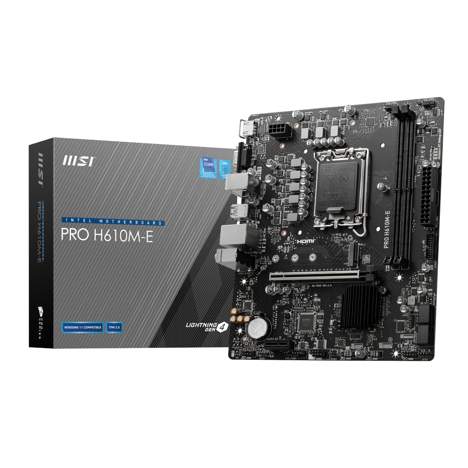 MSI H610M-E PRO Intel LGA1700 M-ATX Motherboard