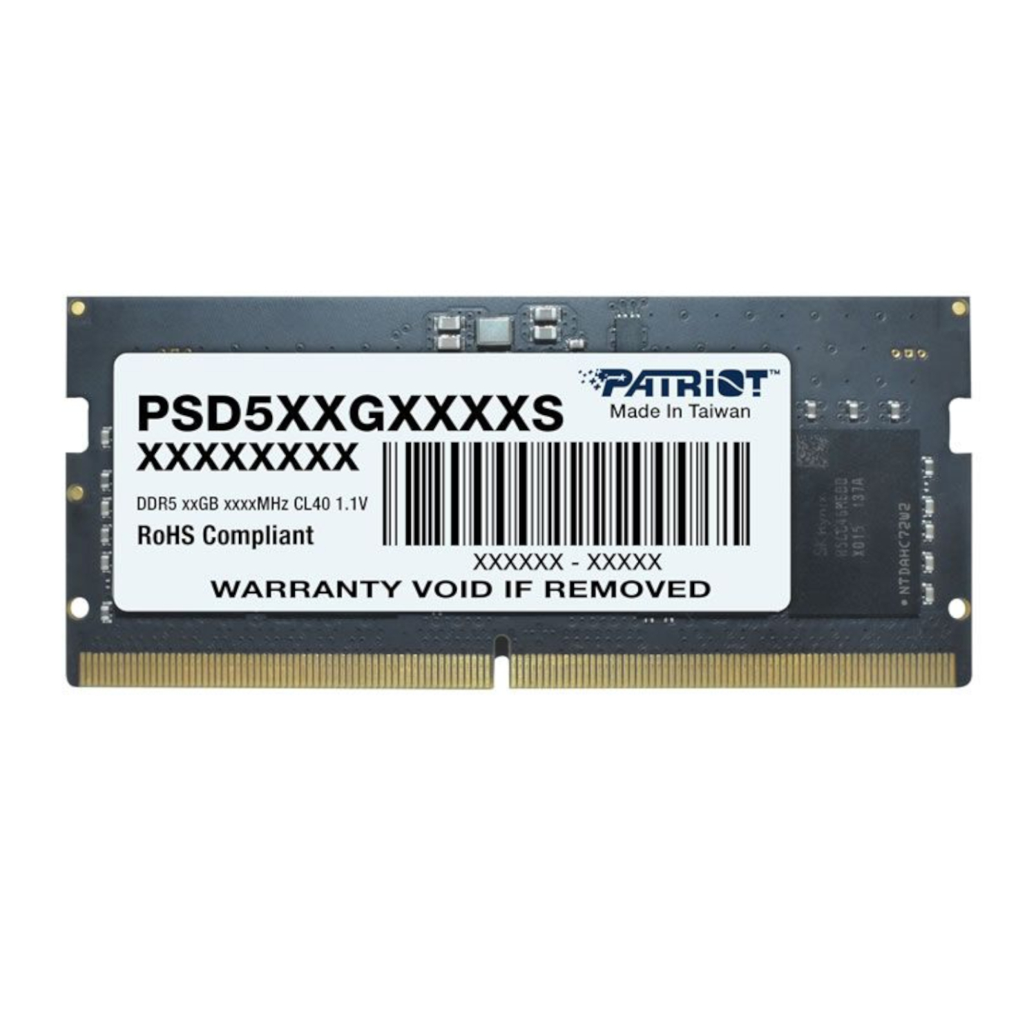 Patriot Signature Line 16GB 4800MHz DDR5 SODIMM Notebook Memory