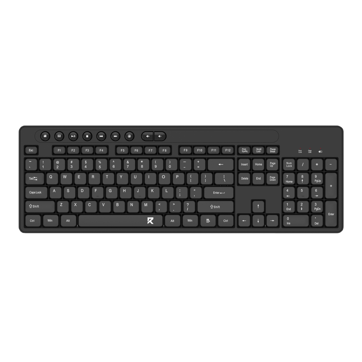 REDRAGON Wireless 2.4G Office Keyboard - Black